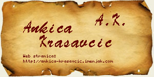 Ankica Krasavčić vizit kartica